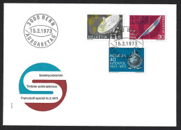 Stamp From Switzerland Celebrates 40 Years Of Interpol International Police. Radar. Pity. Writers. 40 Jaar Interpol Inte - Police - Gendarmerie