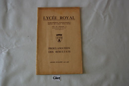 C201 Livret - Proclamation Résultats - Ecole Tournai Lycée Royal - 1967 1968 - Diploma's En Schoolrapporten