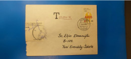 2001 - 200 TURKISH CYPRUS ZYPERN CIPRO "Postal Tax TAKSE " Cover , VERY RARE - Brieven En Documenten