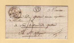 Lavaur - 77 - Tarn - 2 Sept 1836 - Decime Rural - Courrier De Saint Sauveur - 1801-1848: Precursors XIX