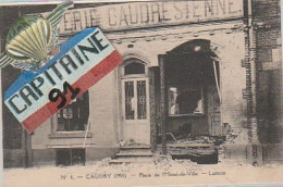 CPA  CAUDRY  1914  NORD PLACE DE L HOTEL DE VILLE. X X - Caudry