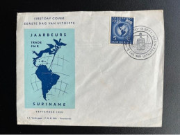SURINAM 1955 FDC E7 PARAMARIBO FAIR 19-09-1955 SURINAME JAARBEURS PARAMARIBO - Surinam ... - 1975