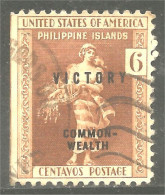 XW01-3074 USA Philippines La Filipina Surcharge COMMONWEALTH And VICTORY - Philippines