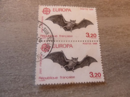 Europa - Petit Rhinolophe - 3f.20 - Yt 2417 - Noir Et Rouge - Double Oblitérés - Année 1986 - - 1986