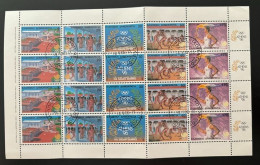 GREECE, 1988, Seoul Olympic Games Sheet, USED (FOLED) - Oblitérés