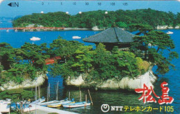 Télécarte JAPON / NTT 410-050 - Paysage Lac Bateau - Lake Boat Ship JAPAN Phonecard - Giappone