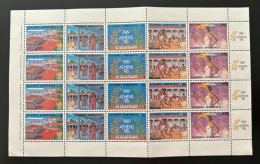 GREECE, 1988, Seoul Olympic Games Sheet, MNH (FOLED) - Unused Stamps