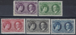 Luxembourg - Luxemburg - Timbre   1927   Couple Grand-Ducal   Série  VC. 20,-  MNH** - Blocks & Kleinbögen