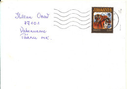 Estonia Cover Single Franked Tartu 1999 TIGER - Estland