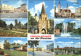 72270795 Ingolstadt Donau Rathausplatz Kreuztor Altes Rathaus Moritzkirche Hinde - Ingolstadt