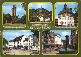 72270582 Dillenburg Wilhelmsturm Altes Rathaus Marktplatz Brunnen Oranienstadt D - Dillenburg
