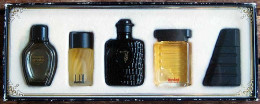 Estuche Con 5 Perfumes Miniatura ALW. Francesco Smalto, Dunhill, Trussardi, Ténéré By Paco Rabanne Y Lorenzo - Sin Clasificación