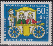 1966 Deutschland > BRD, ** Mi:DE 526, Sn:DE B421, Yt:DE 383, Froschkönig, Gebrüder Grimm, Kutsche - Diligenze