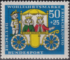 1966 Deutschland > BRD, ** Mi:DE 526, Sn:DE B421, Yt:DE 383, Froschkönig, Gebrüder Grimm, Kutsche - Fairy Tales, Popular Stories & Legends