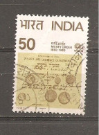 India Nº Yvert 607 (usado) (o) (pliegue) - Oblitérés