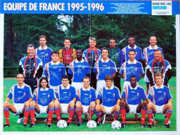 Poster Equipo De Futbol De Francia 1995-1996 (Equipe De France) De La Revista Onze Mondial - Autres & Non Classés