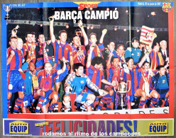 Poster Barça Campió Barcelona Campeón Copa Del Rey 28 Junio 1997 - Autres & Non Classés