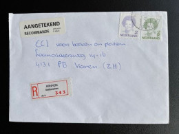 NETHERLANDS 1995 REGISTERED LETTER ARNHEM BEETHOVENLAAN TO VIANEN NEDERLAND AANGETEKEND - Covers & Documents