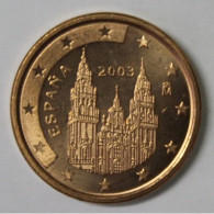 ESPAGNE - 1 CENT 2003 - COMPOSTELLE - SPL - Spagna