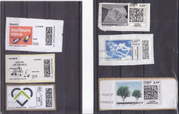 MTEL - Mon Timbre En Ligne - 6 Timbres Sur Fragment - Timbres Oblitérés France Lettre 20g Et 50g - Sonstige & Ohne Zuordnung