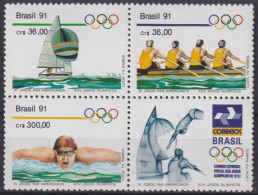 F-EX48902 BRASIL BRAZIL MNH 1991 OLYMPIC GAMES BARCELONA '92 SHIP PAN AMERICAN.  - Zomer 1992: Barcelona