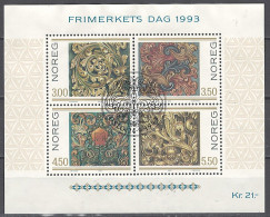 Norwegen Norway 1993. Mi. Block 20, Used O - Blocks & Sheetlets