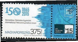 Hungary, 2015, Used,  150th Anniv. Of International Telecommunication Union Mi. Nr.5798 - Used Stamps