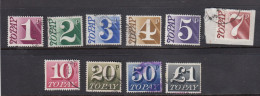 1970-77 D78-d79-d80-81-82-83-84-86-87-88 - Strafportzegels