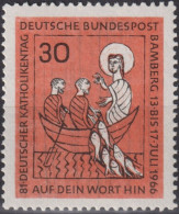 1966 Deutschland > BRD, ** Mi:DE 515, Sn:DE 961, Yt:DE 372, Der Fischzug, 81. Deutscher Katholikentag Bamberg - Cristianismo