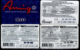 TT95-COLOMBIA PREPAID CARDS - 1999/2003 - USED - AMIGO - $ 5.000- 4 DIFFERENT - Colombia