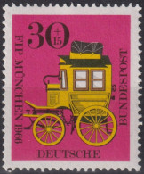 1966 Deutschland > BRD, ** Mi:DE 516, Sn:DE B416, Yt:DE 373, Bayerische Postkutsche - Kutschen