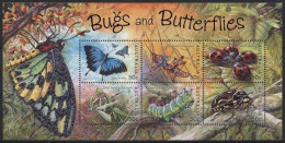 Australien 2003 Insekten Schmetterling Heuschrecke Block 50 Postfrisch (C24149) - Hojas Bloque