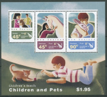 Neuseeland 2005 Kinderhilfe Kinder Und Haustiere Block 187 Postfrisch (C25732) - Blocs-feuillets