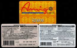 TT101-COLOMBIA PREPAID CARDS - 2001/2004- USED - AMIGO - $ 20.000- 3 DIFFERENT - Kolumbien