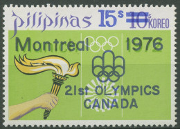 Philippinen 1976 Olympia Sommerspiele Montreal 1168 Postfrisch Mit Aufdruck - Filipinas