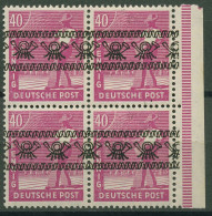 Bizone 1948 II. Kontrollrat Mit Bandaufdruck 47 I 4er-Block Postfrisch - Nuevos