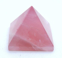 Pirámide De Cuarzo Rosa 53 Mm. De Base - Autres & Non Classés