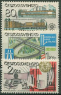 Tschechoslowakei 1981 Bauwerke Sozialistischer Aufbau 2619/21 Postfrisch - Neufs