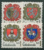 Tschechoslowakei 1984 Wappen Stadtwappen 2754/57 Postfrisch - Neufs