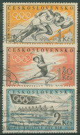 Tschechoslowakei 1960 Olympia Sommerspiele Rom 1206/08 Gestempelt - Used Stamps