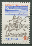 Polen 1986 Weltposttag Postreiter 3051 Gestempelt - Gebruikt