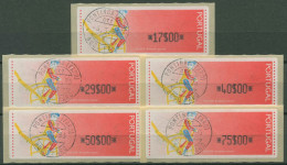 Portugal ATM 1992 Spielzeuge Satz 5 Werte 17/29/40/50/75 ATM 6 S Gestempelt - Timbres De Distributeurs [ATM]