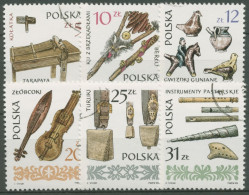 Polen 1985 Alte Musikinstrumente 2979/84 Gestempelt - Used Stamps