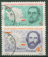 Polen 1986 Antarktisvertrag Forschungsschiff 3033/34 Gestempelt - Used Stamps