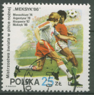 Polen 1986 Fußball-WM Mexiko 3028 Gestempelt - Gebraucht