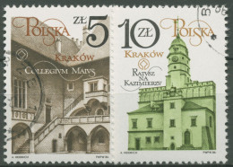 Polen 1986 Krakauer Baudenkmäler Rathaus 3016/17 Gestempelt - Used Stamps