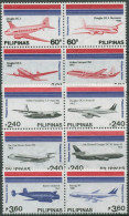 Philippinen 1986 Flugzeuge 1719/28 ZD Postfrisch - Philippines