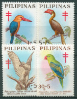 Philippinen 1967 Zwangszuschlagsmarken Vögel Z 21/24 Postfrisch - Philippines