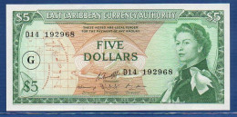 EAST CARIBBEAN STATES - Grenada - P.14k – 5 Dollars ND (1965) UNC, S/n D14 192968 - Caribes Orientales