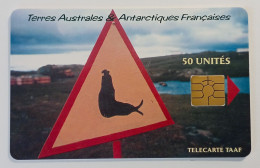 TELECARTE PHONECARD TAAF 22 - ÉLÉPHANTS DE MER - 04/2000 - TBE - TAAF - Franz. Süd- Und Antarktisgebiete